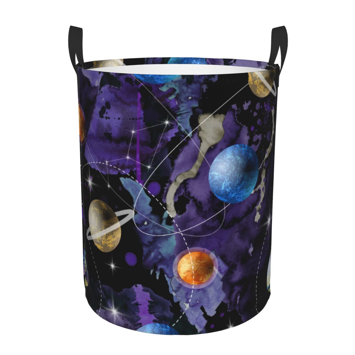 Home Decor Hampers - Keranjang Penyimpanan Bulat untuk Pakaian, Mainan,