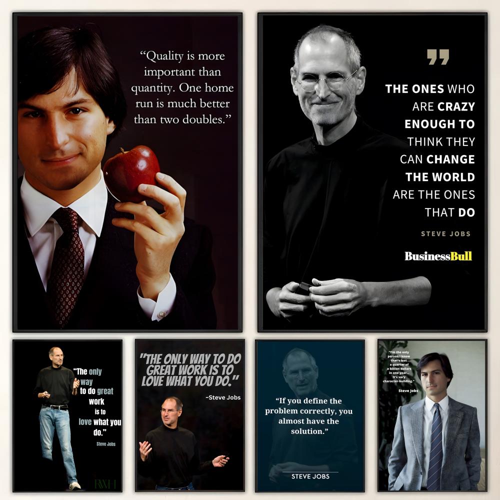 Home Decor Jobs - Pola S-Steve J-Jobs Q-Quotes Poster Seni
