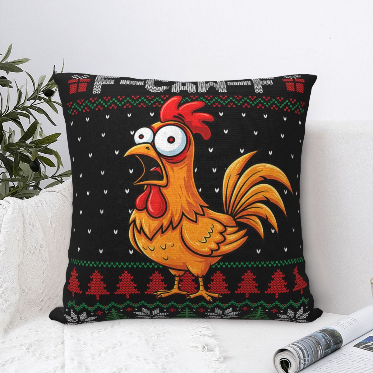 Home Decor Quotes Ideas - F-Caw-F Sarung Bantal Natal dengan Kutipan