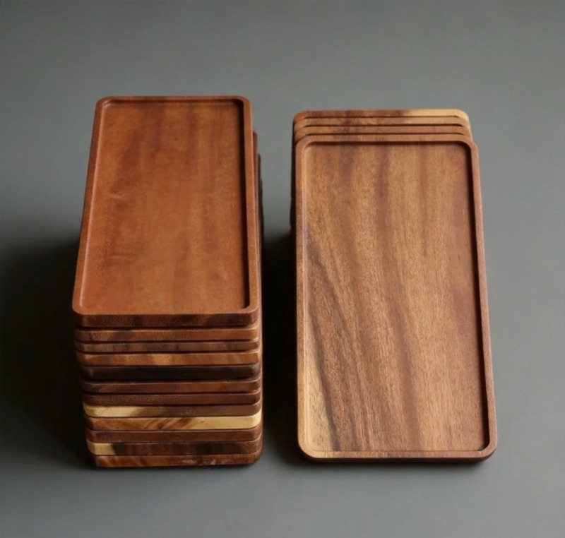 Vanity Home Decor - Nampan Sajian Persegi Panjang Kayu Alami