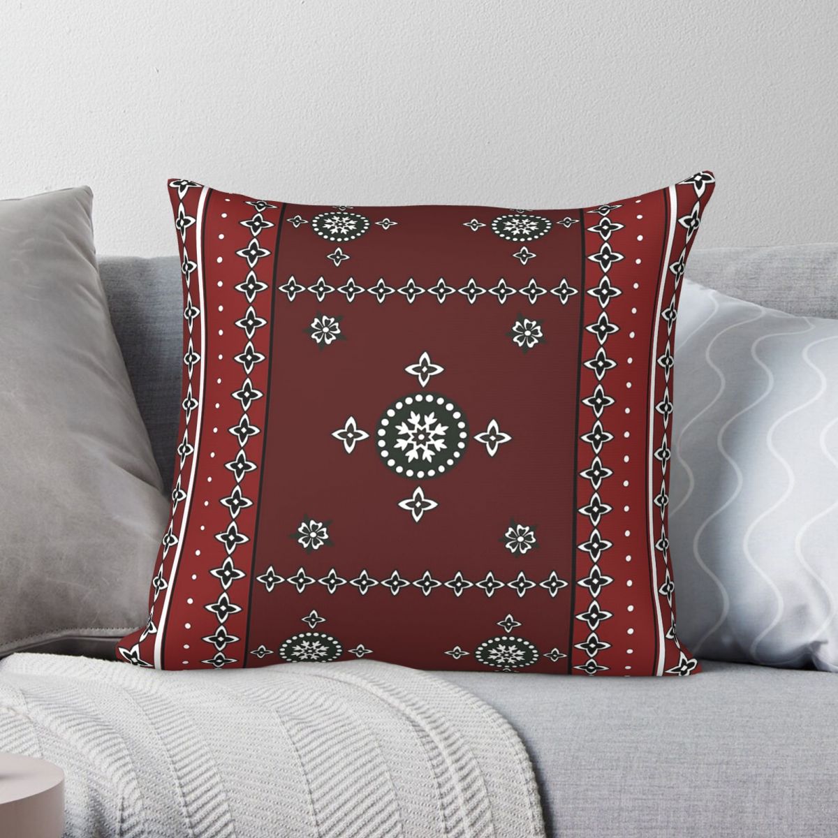 Home Decor Karachi - Sarung Bantal Persegi Karachi Pakistan Sindhi