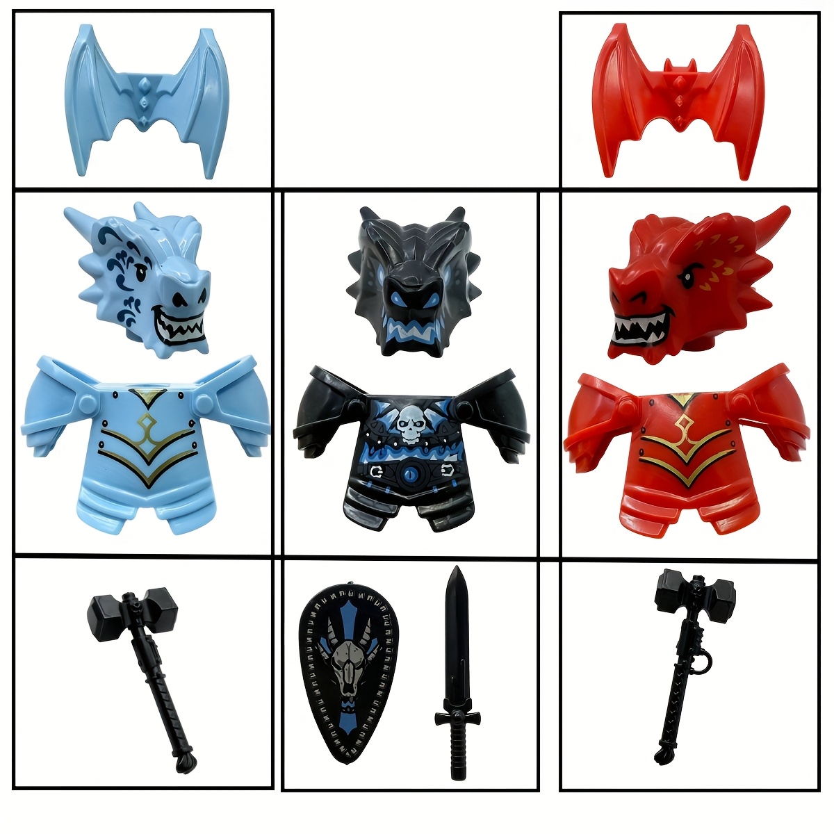 Home Decor Medieval - Set Lengkap Ksatria Naga Undead Dragon