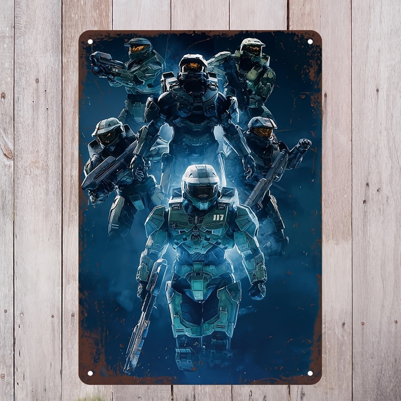 Home Decor Trends - Papan Seni Dinding Logam Terinspirasi Halo,