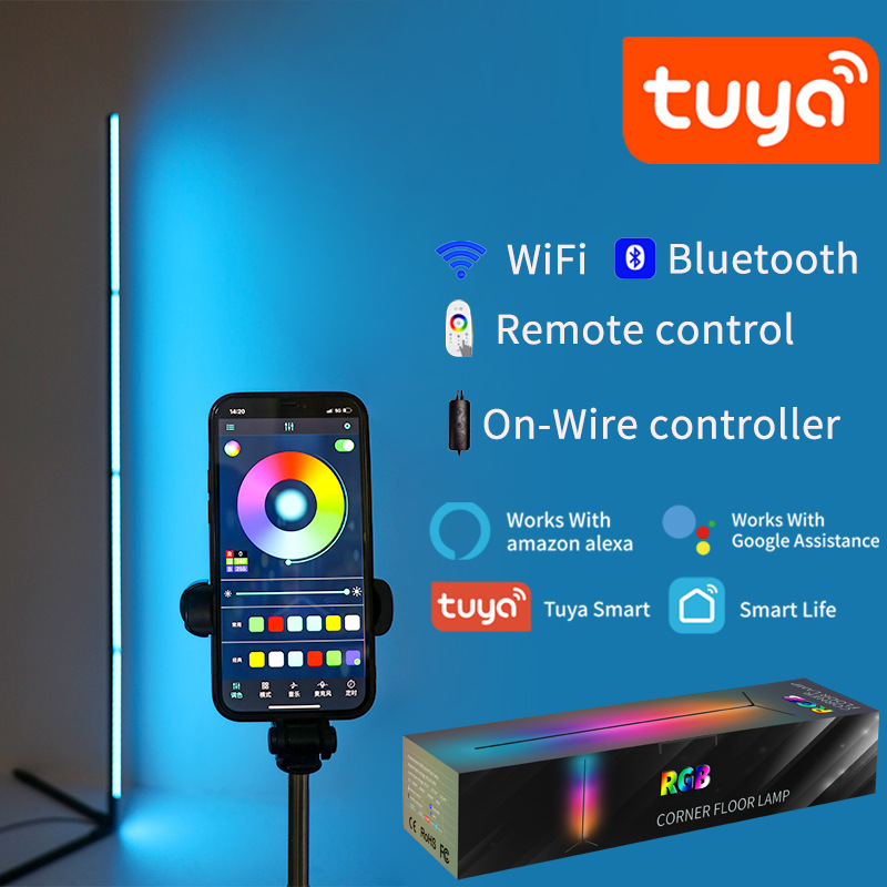 Home Decor App Free - Lampu Lantai LED RGBIC Tuya 180CM,