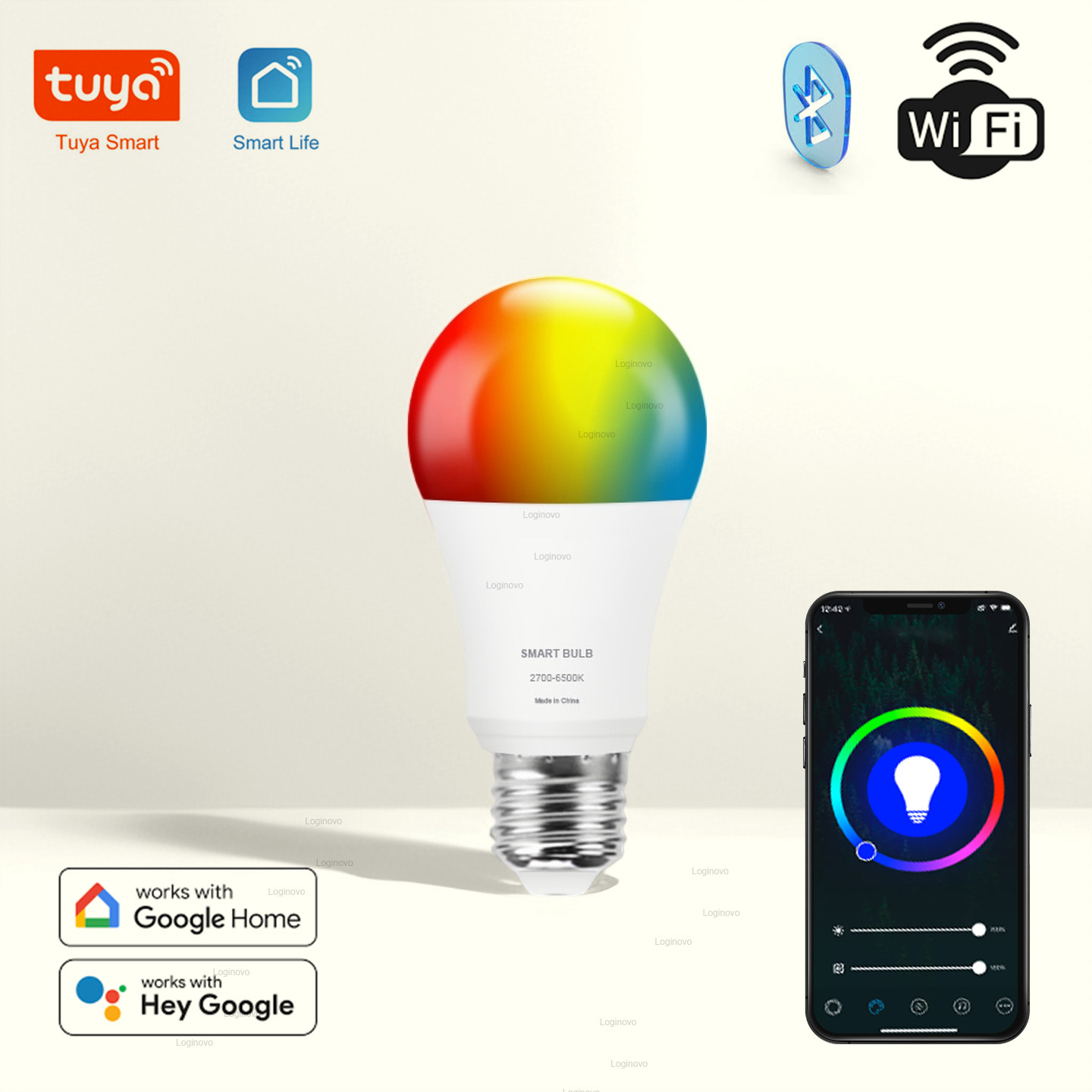 Home Decor App Free - Tuya Lampu Bohlam LED Bluetooth/WiFi E27