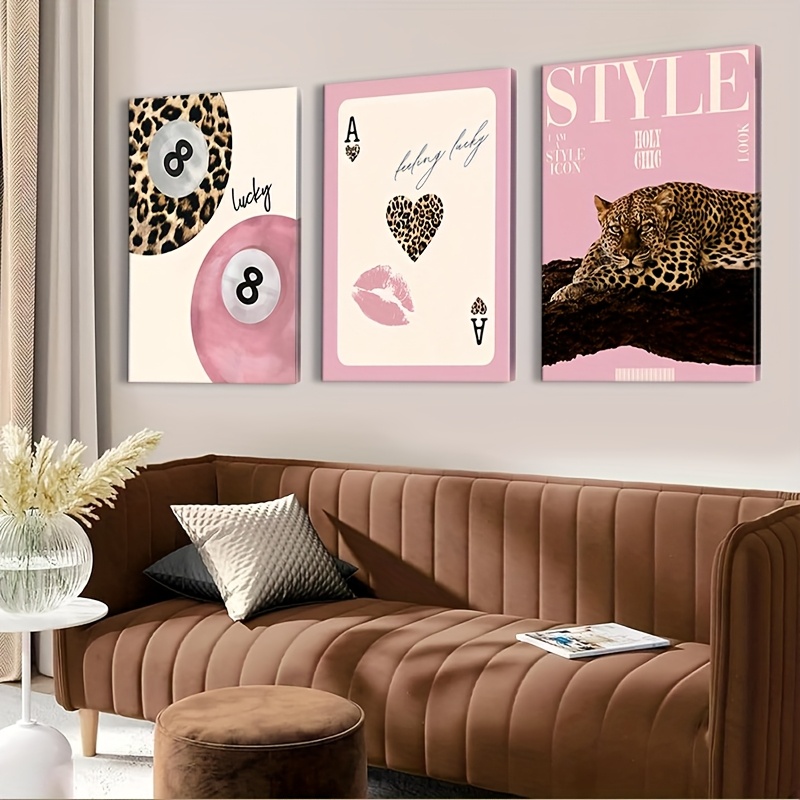 Home Decor Trends - 3 buah cetakan seni dinding kanvas