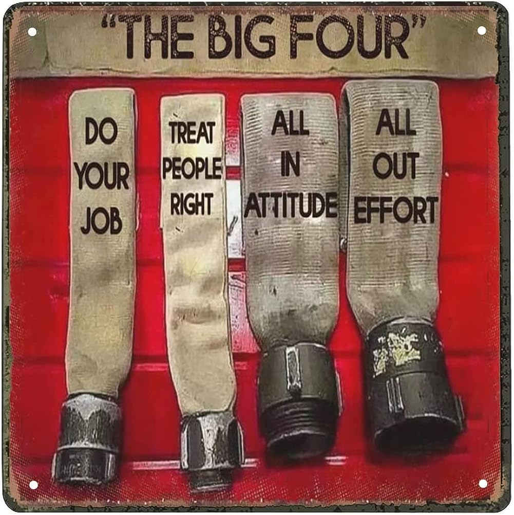 Home Decor Jobs - Papan Logam Vintage The Big Four