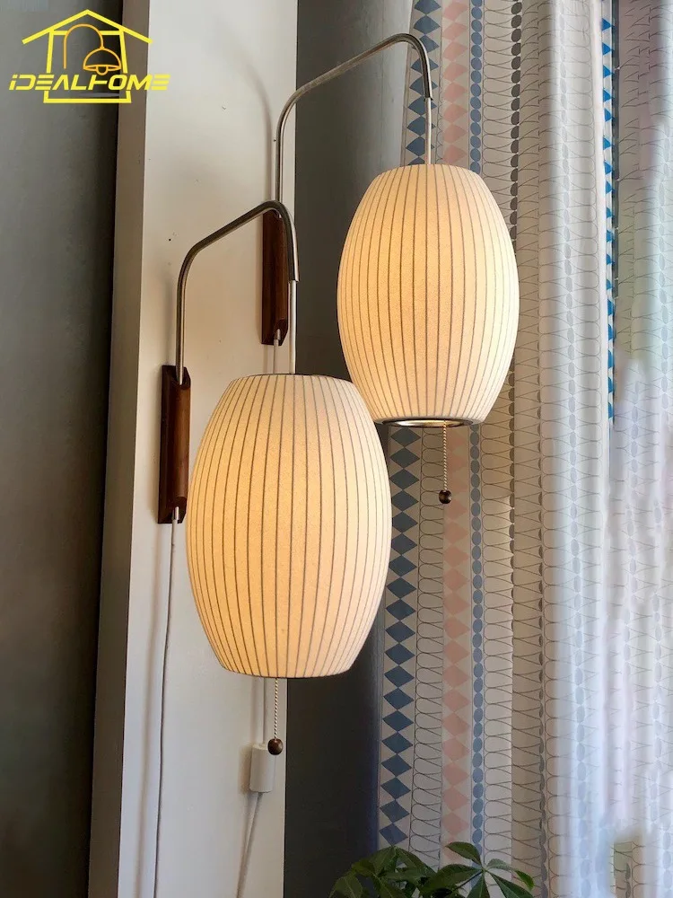 Home Decor Fabric - Lampu Dinding Sutra Minimalis Desain Italia