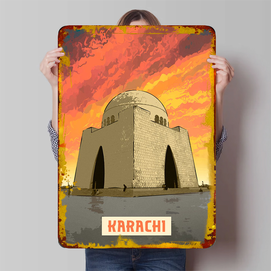 Home Decor Karachi - Karachi Pakistan Landmark Dekorasi Cakrawala Seni