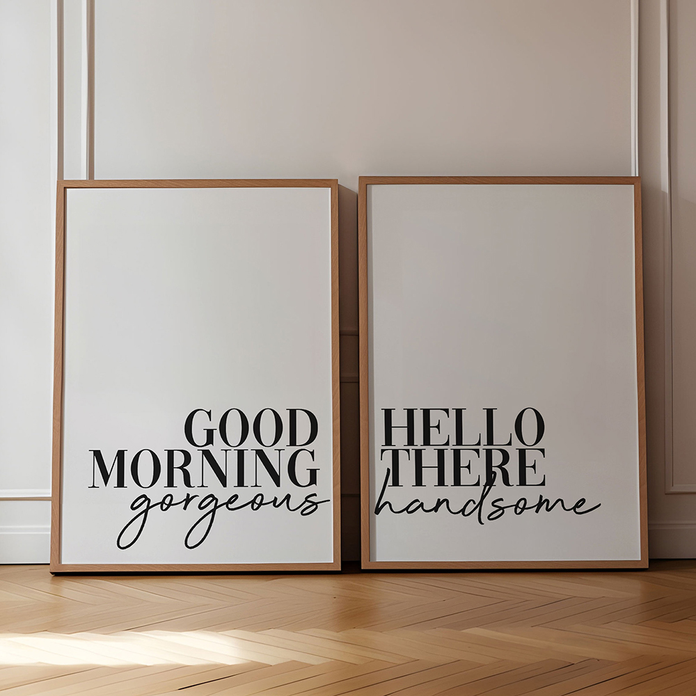 Home Decor Quotes Ideas - Selamat pagi poster kutipan dan cetakan
