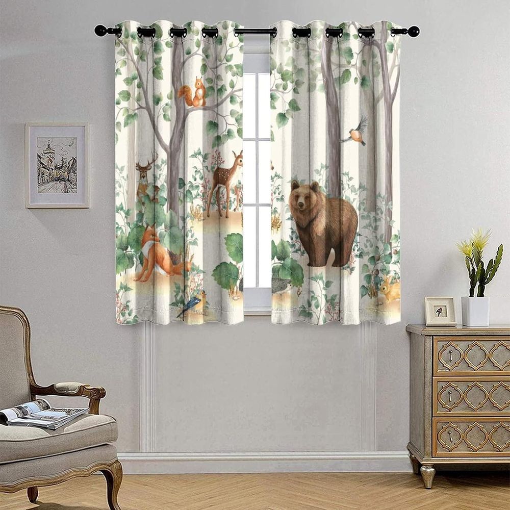 Tirai Blackout Bertema Hewan H - Blackout Curtains ulasan dan harga
