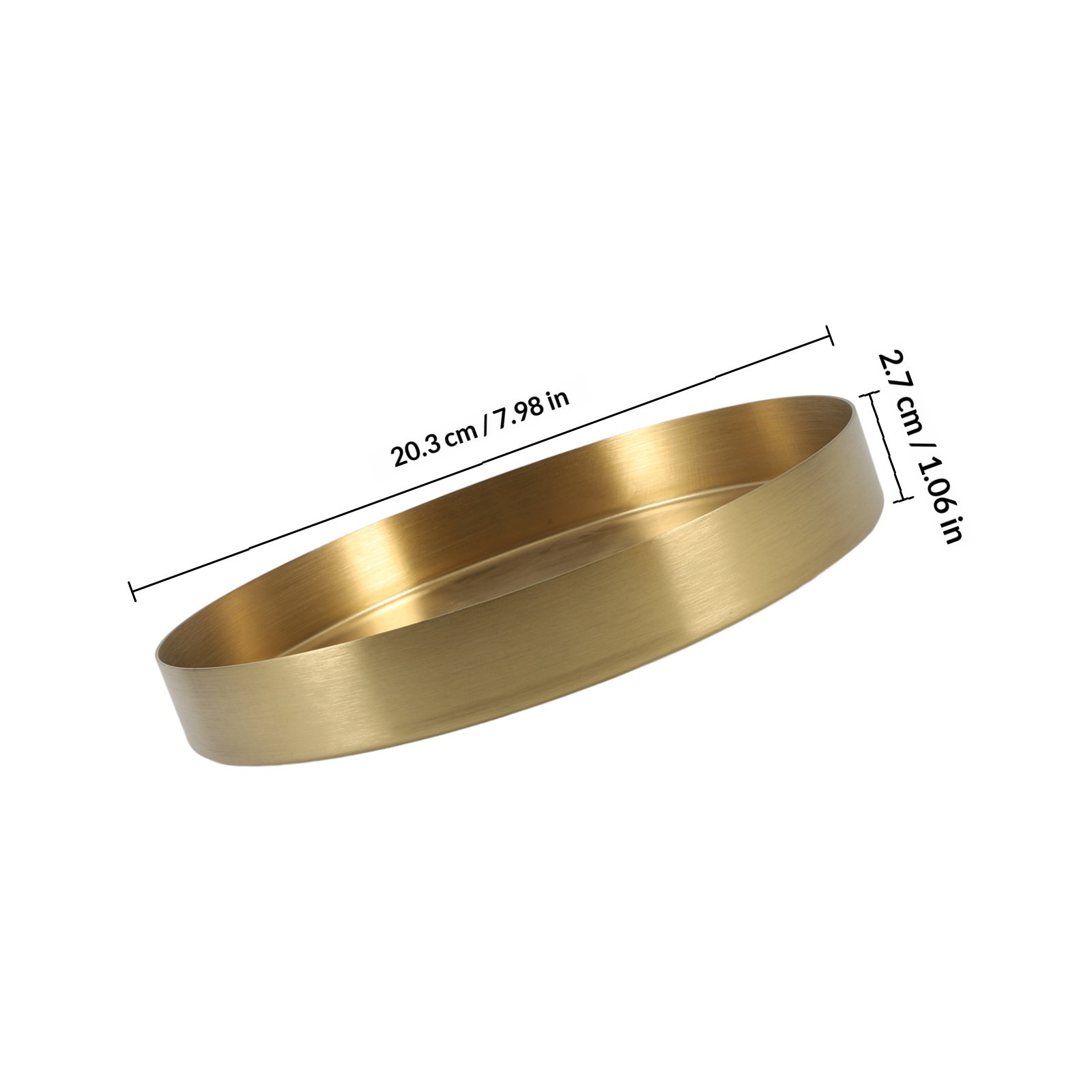 Nampan Perhiasan Bulat Emas St - Vanity Home Decor ulasan dan harga