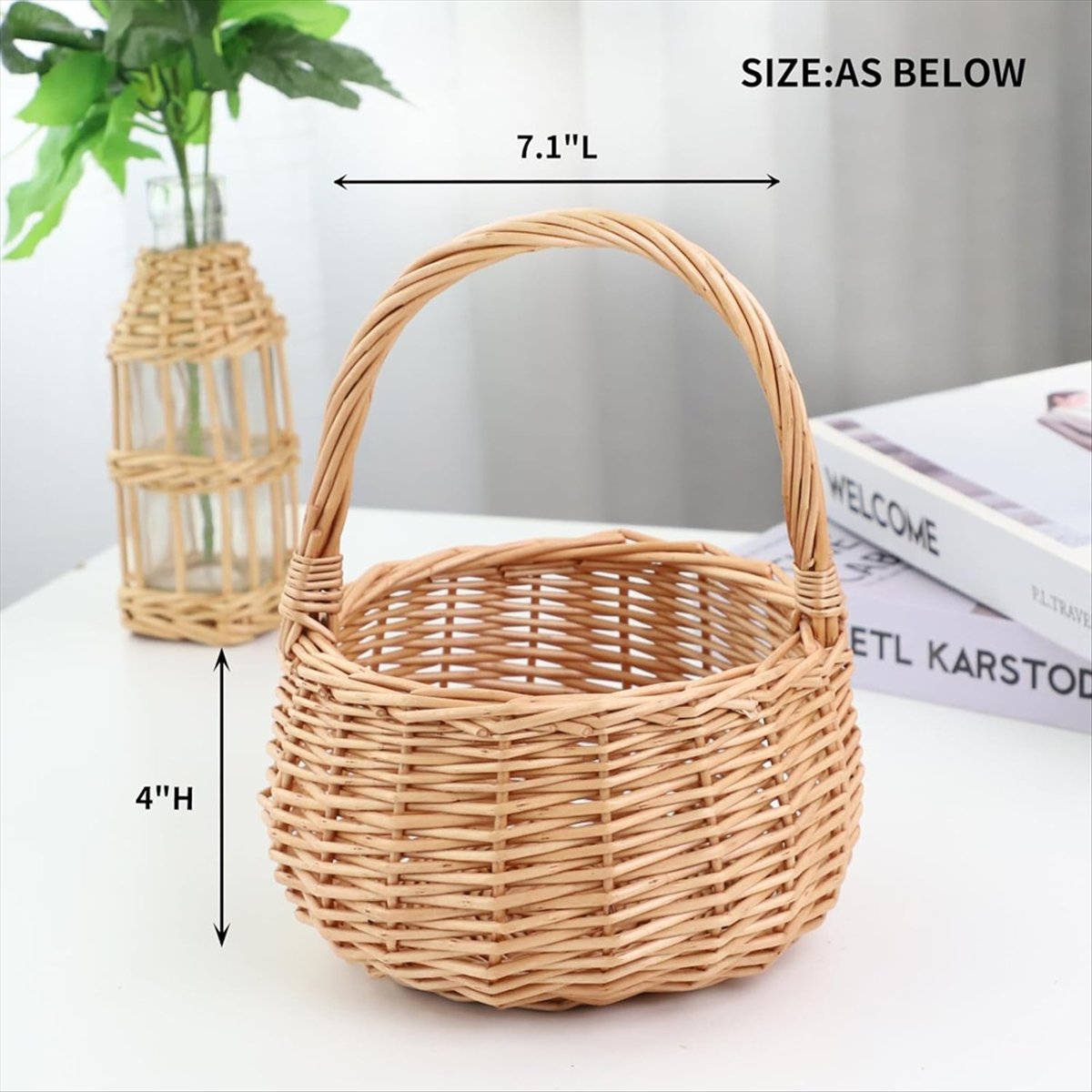 Keranjang Piknik Anyaman denga - Home Decor Flowers ulasan dan harga