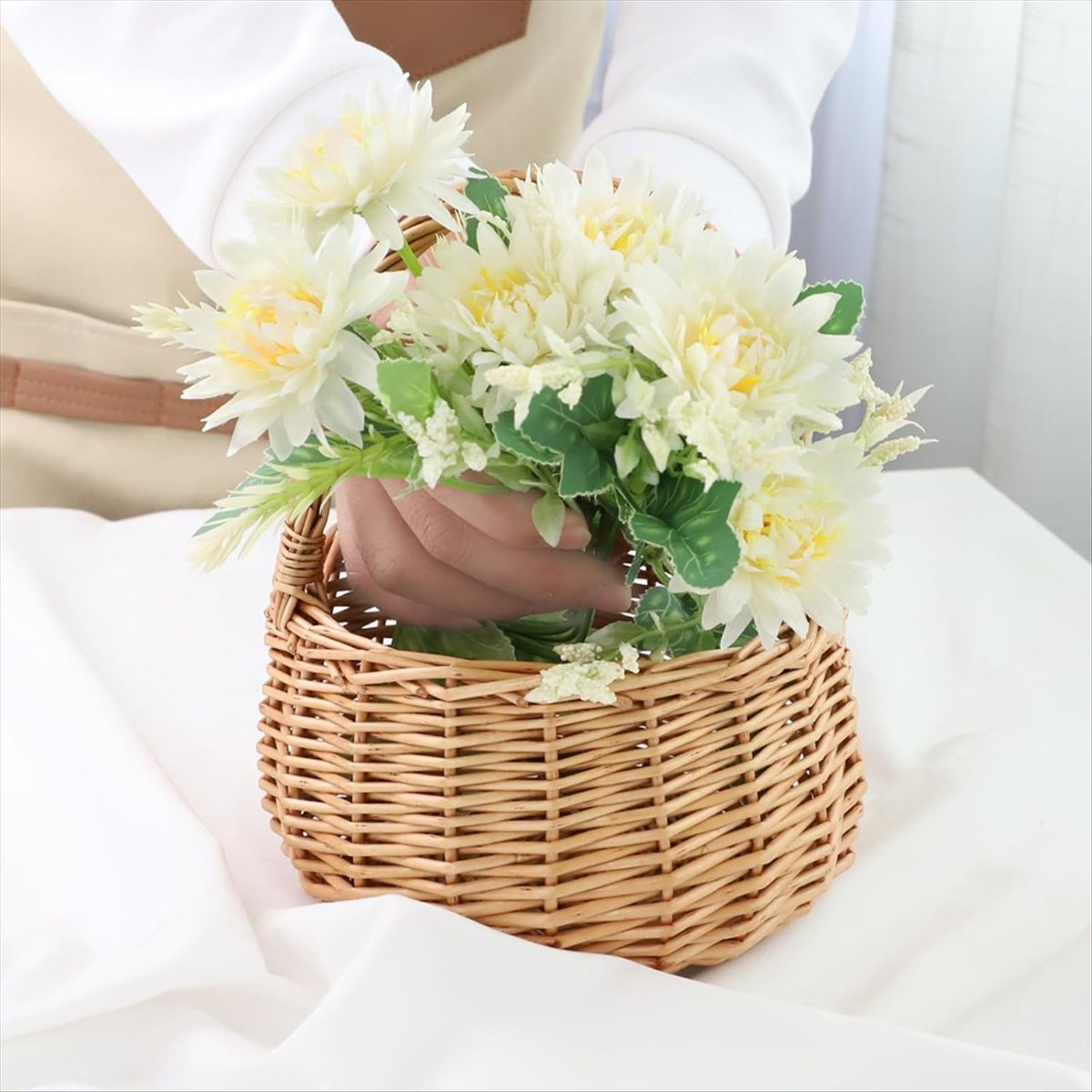 Keranjang Piknik Anyaman denga - Home Decor Flowers ulasan dan harga