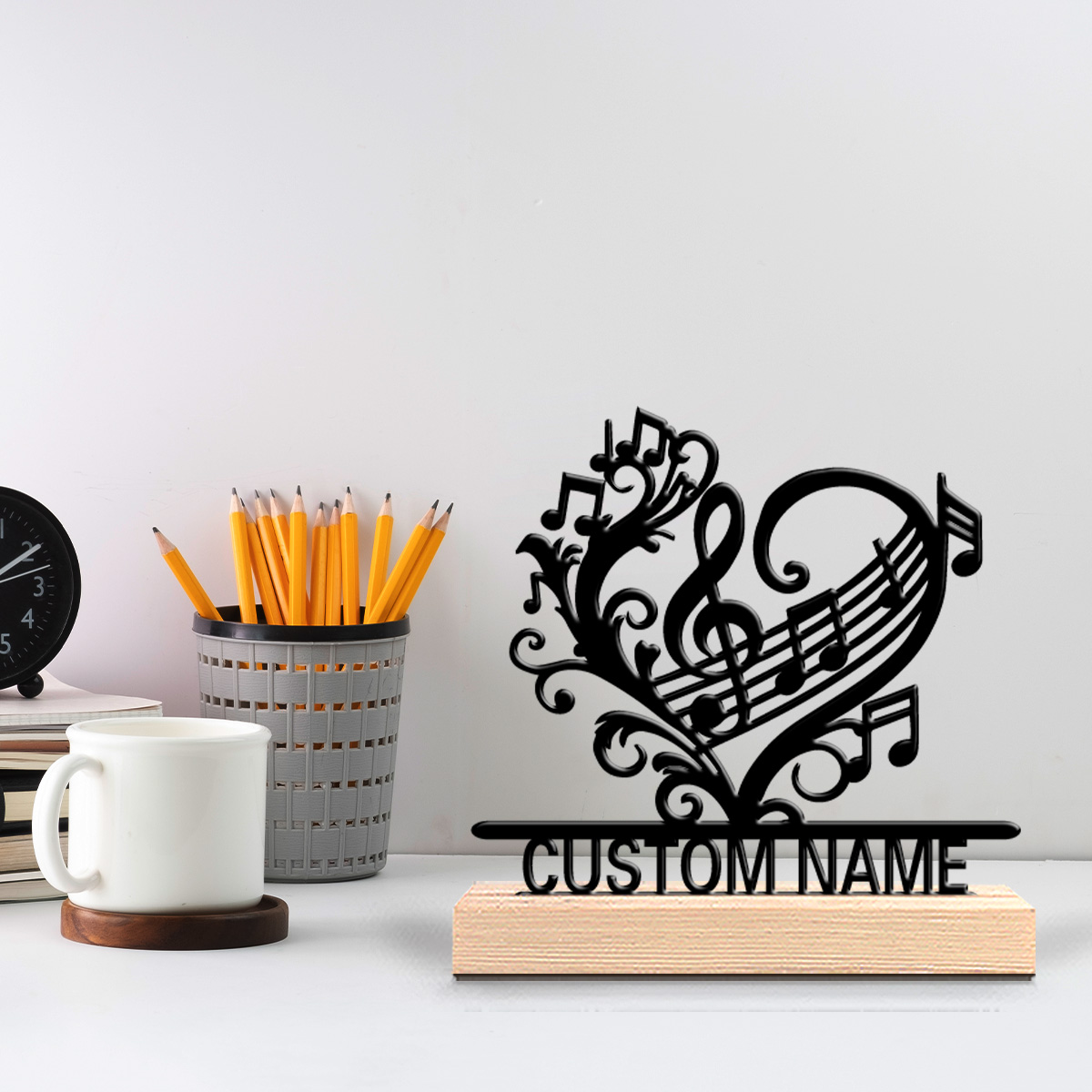 1pc Patung Logam Bunga Musik d - Home Decor Flowers ulasan dan harga