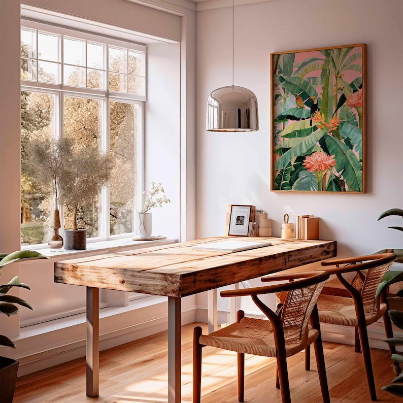 1 Buah Poster Kanvas Tropis Re - Home Decor Trends ulasan dan harga