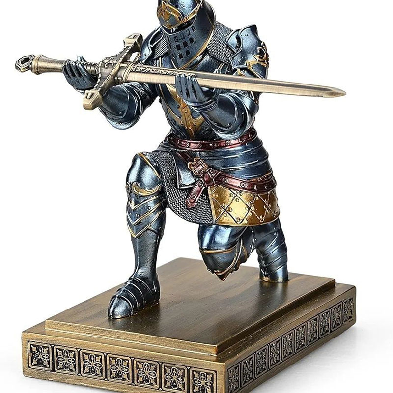 Patung Penyangga Pena Ksatria  - Home Decor Medieval ulasan dan harga