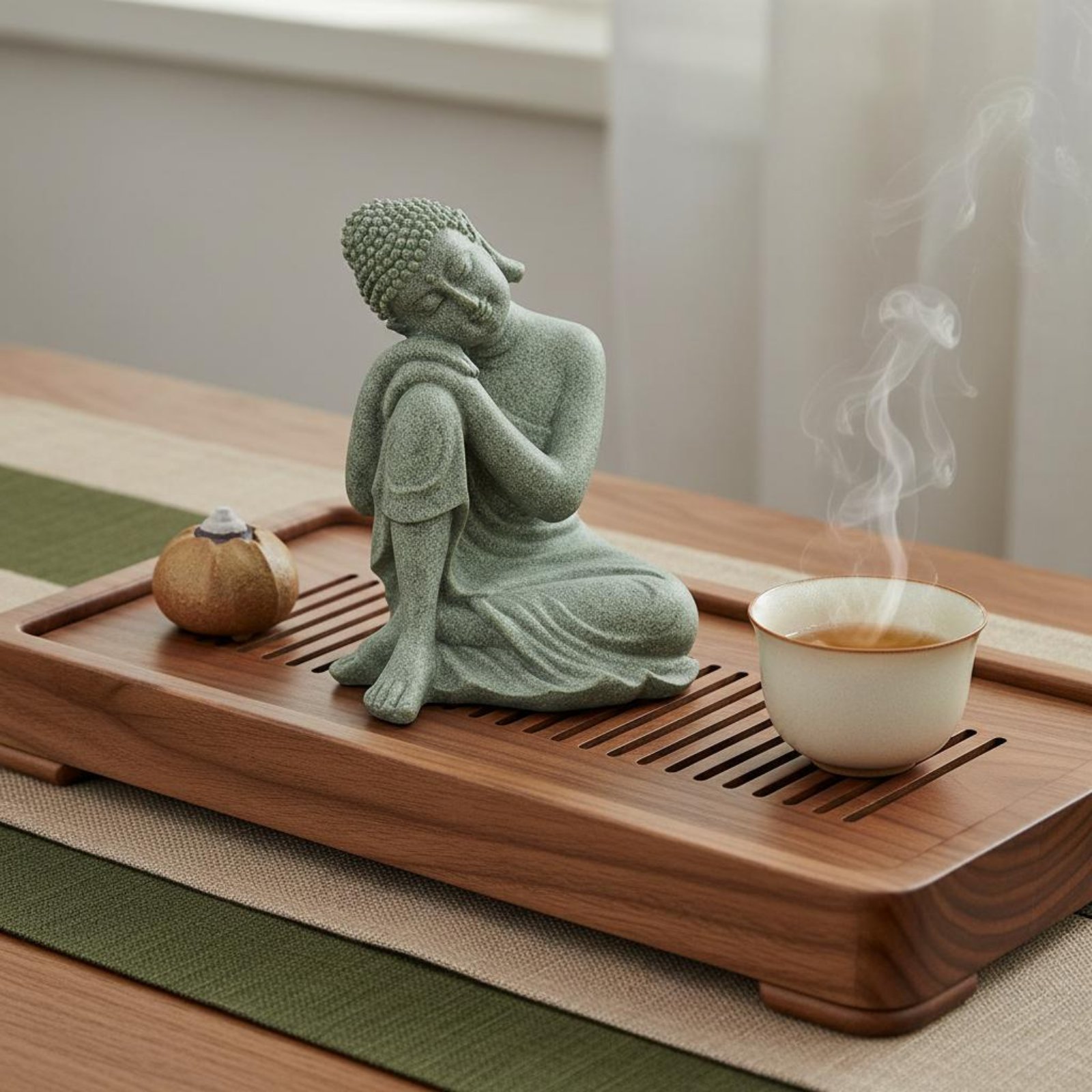 3 Buah Set Patung Buddha Batu  - Home Decor Zen ulasan dan harga