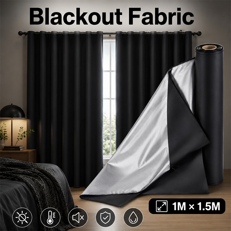 Kain Blackout Berlapis Perak H - Blackout Curtains ulasan dan harga