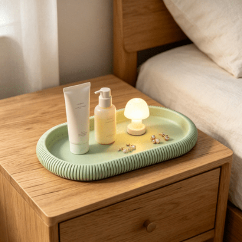 Baki Penyimpanan Oval Dekorati - Vanity Home Decor ulasan dan harga