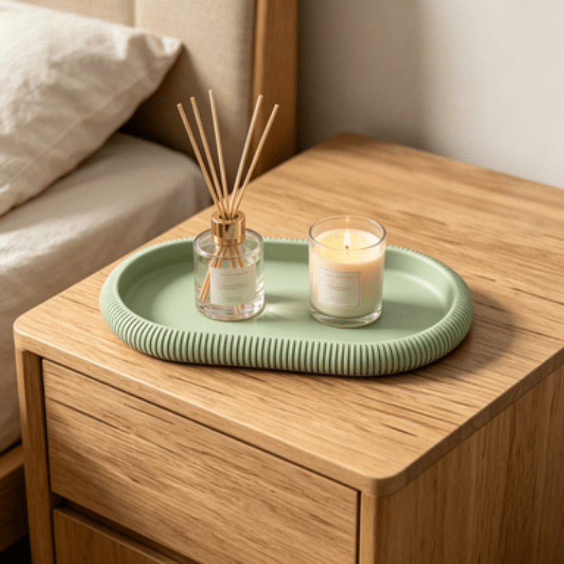 Baki Penyimpanan Oval Dekorati - Vanity Home Decor ulasan dan harga