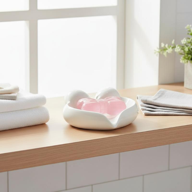 Tempat Sabun Keramik Bentuk Ha - Vanity Home Decor ulasan dan harga