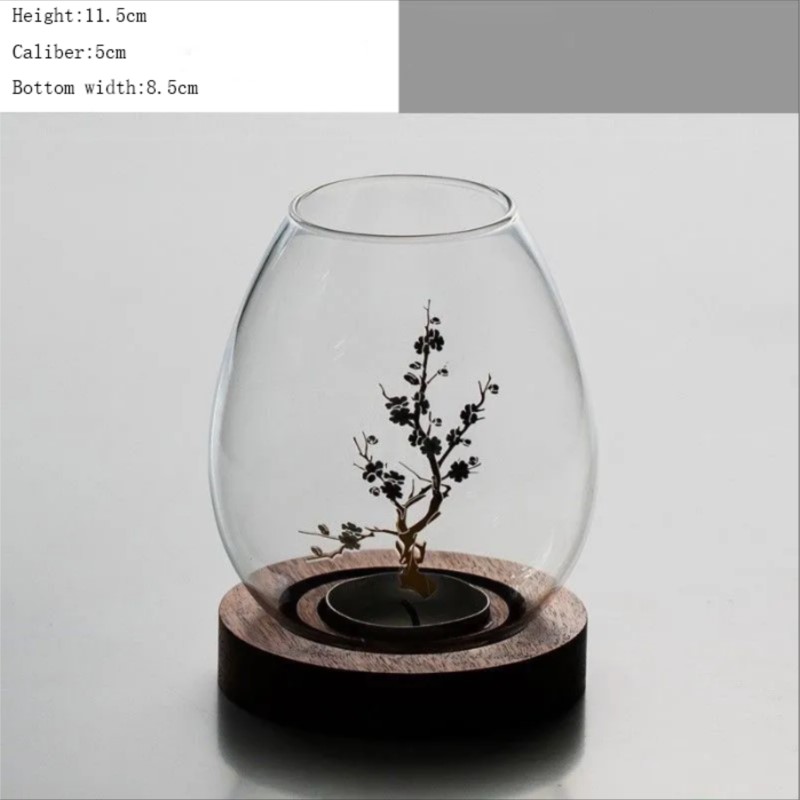Tempat Lilin Kaca Transparan G - Home Decor Zen ulasan dan harga