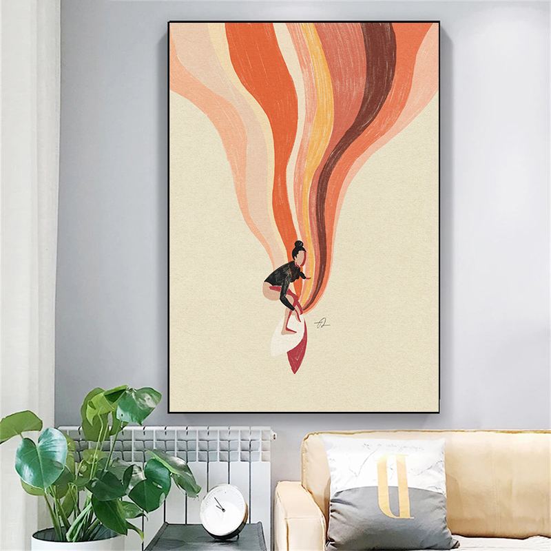 Seni Minimalis Nordik Surfing  - Home Decor Trends ulasan dan harga