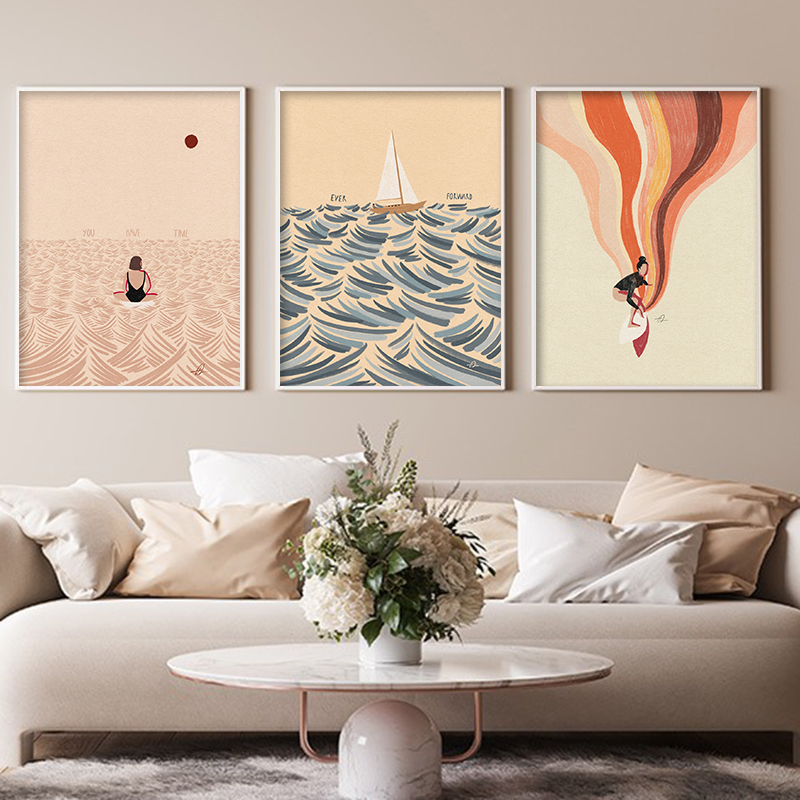 Seni Minimalis Nordik Surfing  - Home Decor Trends ulasan dan harga
