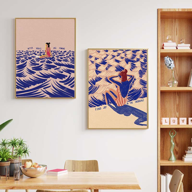Seni Minimalis Nordik Surfing  - Home Decor Trends ulasan dan harga