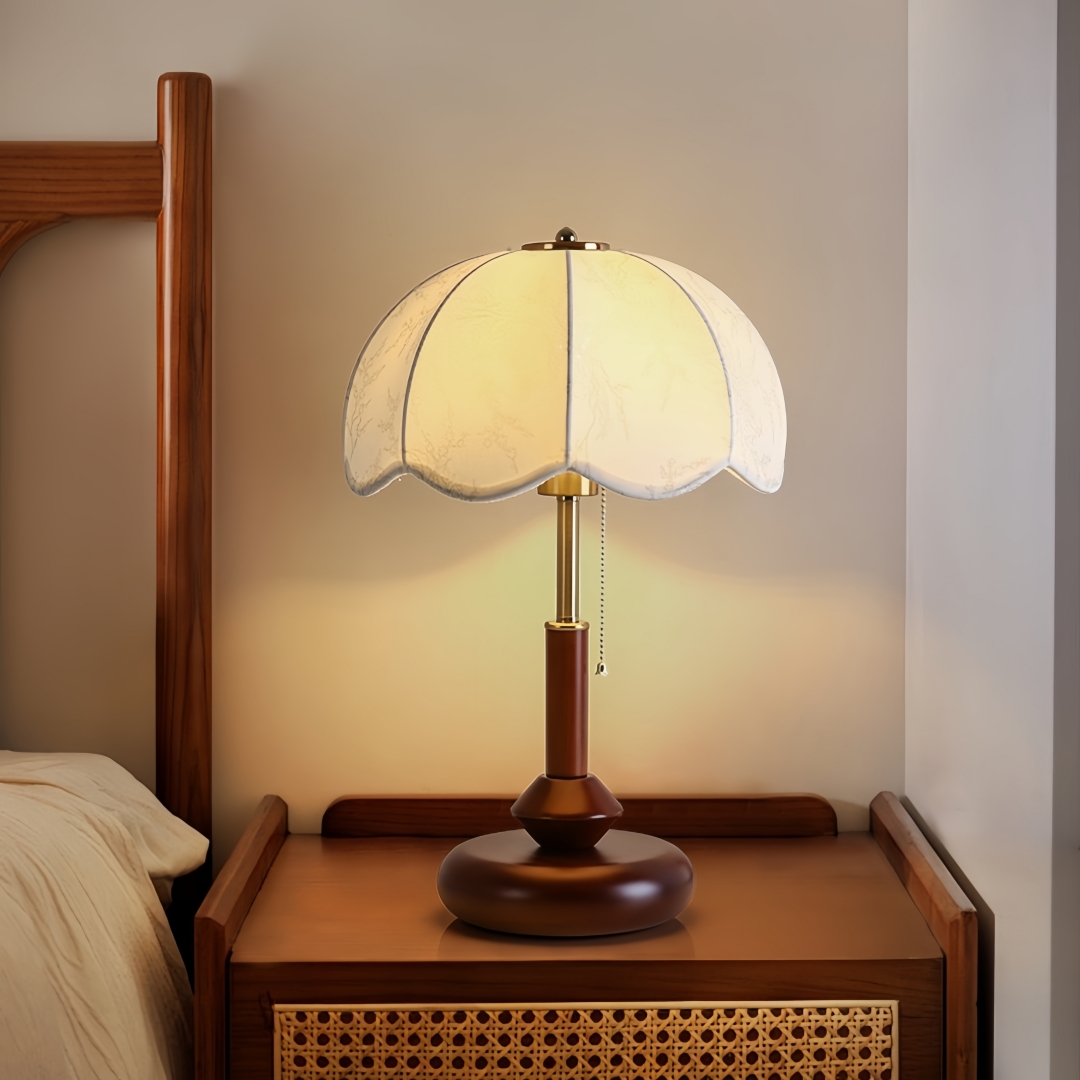 Lampu Meja Vintage Berbentuk K - Home Decor Fabric ulasan dan harga