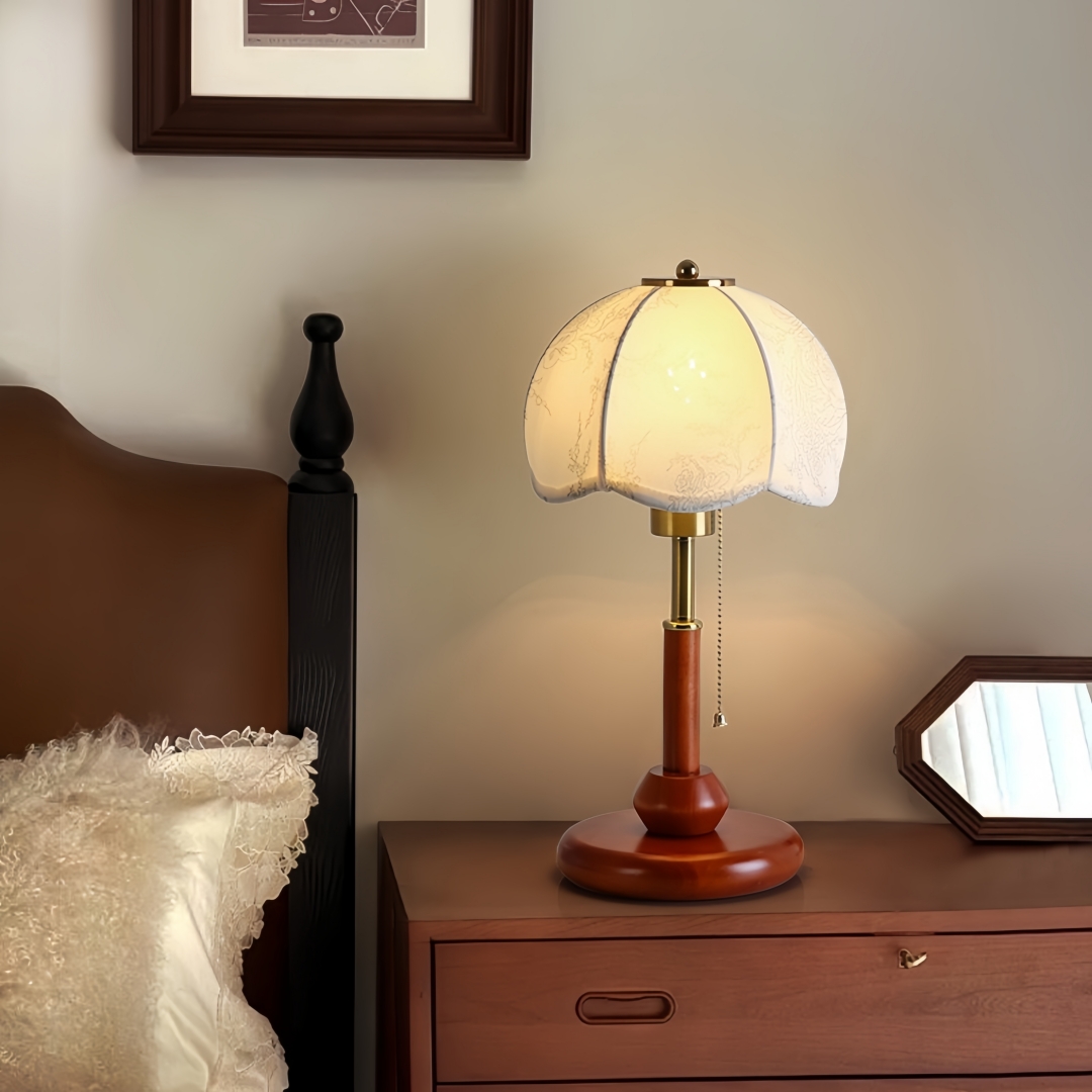 Lampu Meja Vintage Berbentuk K - Home Decor Fabric ulasan dan harga