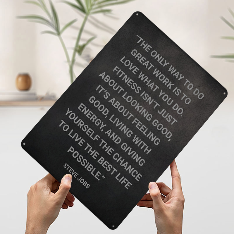 Poster Logam Kutipan Steve Job - Home Decor Jobs ulasan dan harga