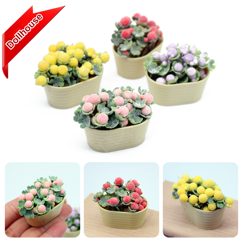 1/12 Rumah Boneka Simulasi Tan - Home Decor Flowers ulasan dan harga