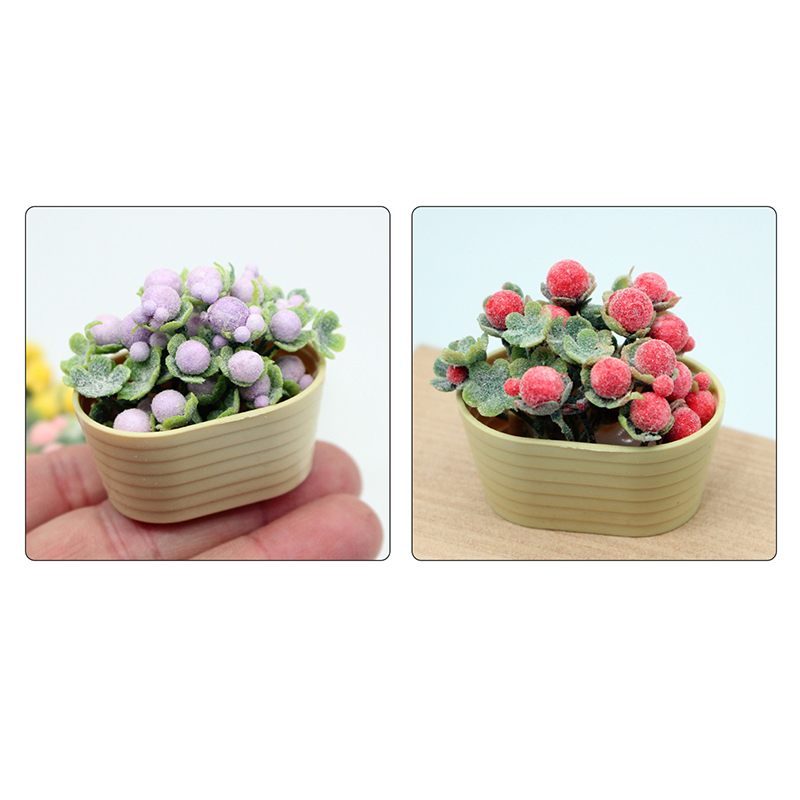 1/12 Rumah Boneka Simulasi Tan - Home Decor Flowers ulasan dan harga