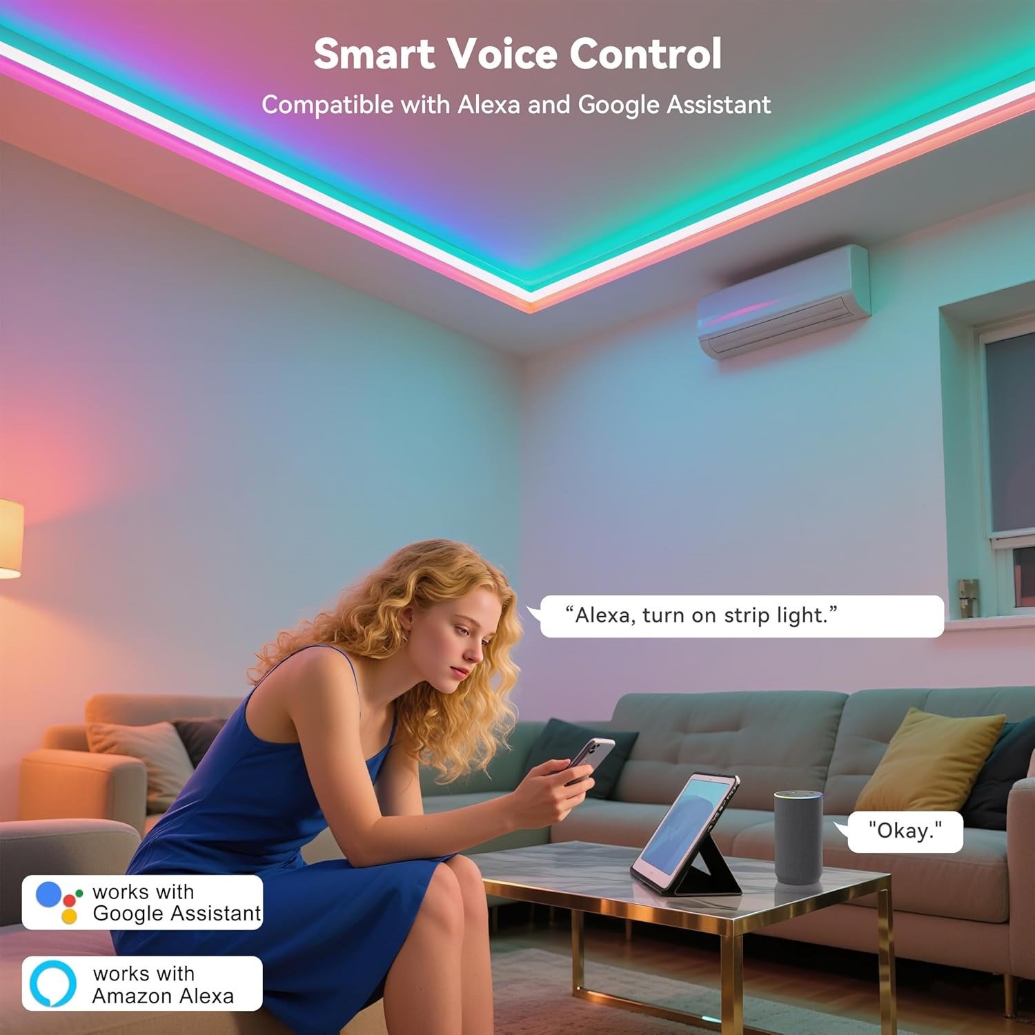 10M 20M 30M Lampu LED RGB Stri - Home Decor App Free ulasan dan harga