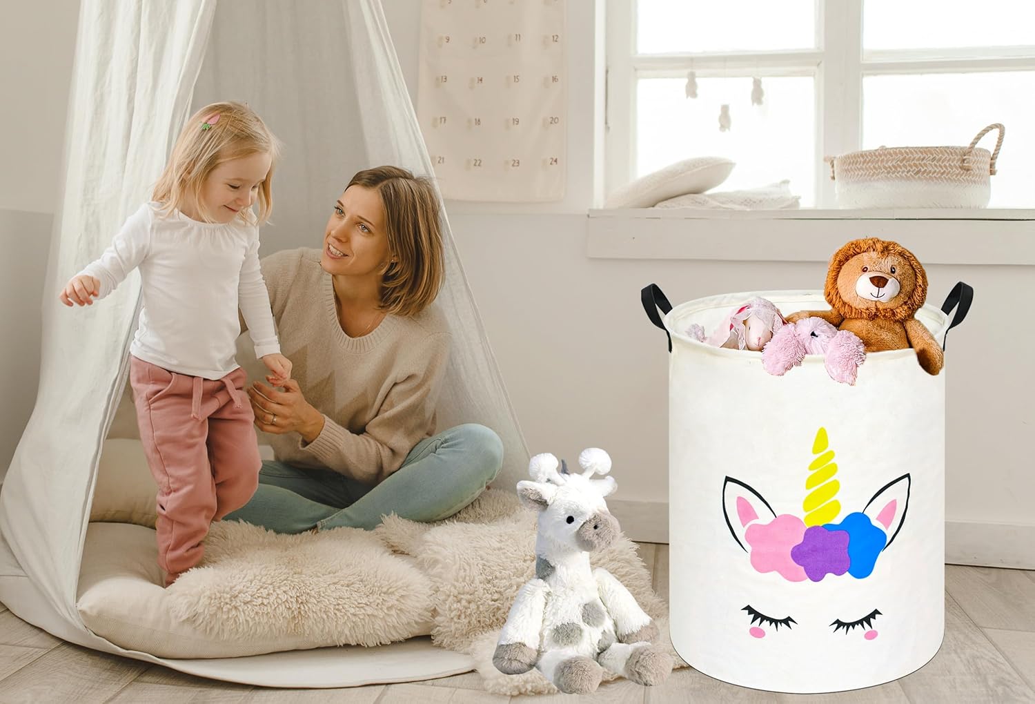 Keranjang Cucian Bulat Unicorn - Home Decor Hampers ulasan dan harga
