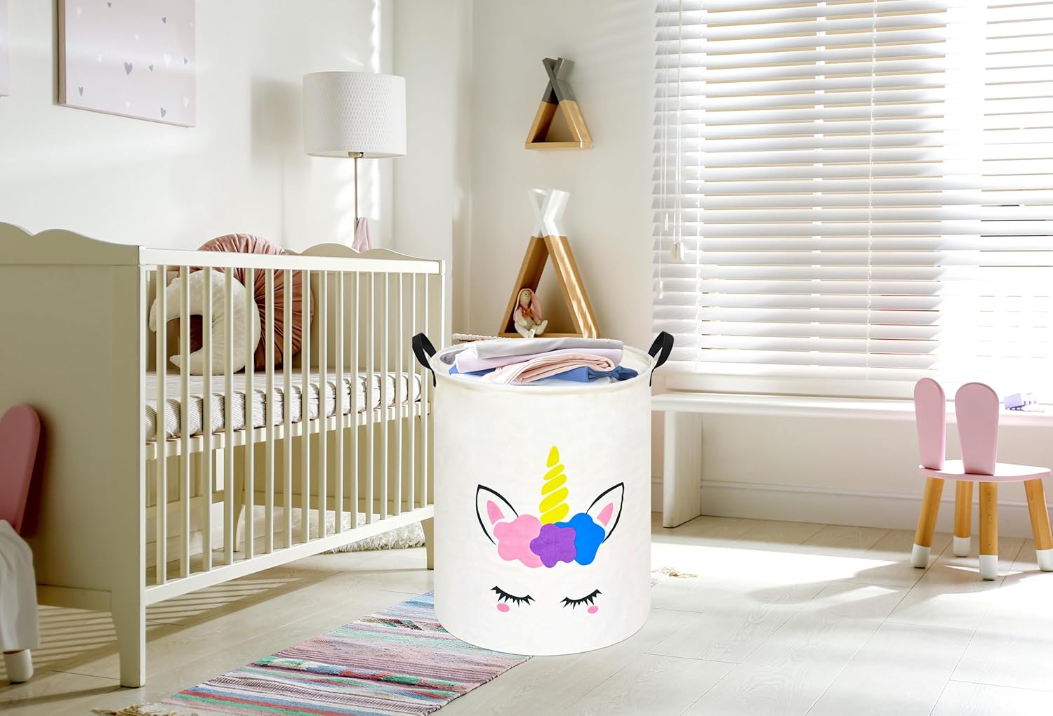 Keranjang Cucian Bulat Unicorn - Home Decor Hampers ulasan dan harga