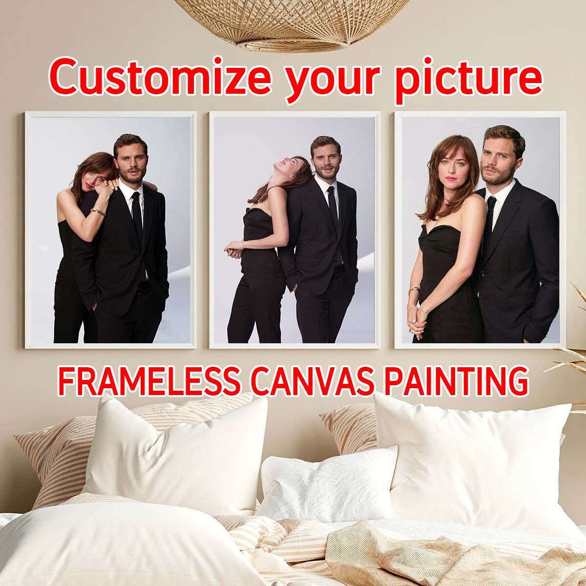 Lukisan Kanvas Cetak Kustom Da - Home Decor Fabric ulasan dan harga