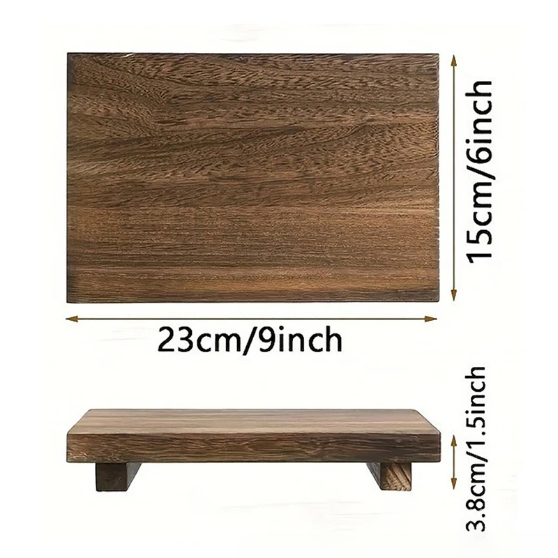 Nampan kamar mandi kayu Retro, - Vanity Home Decor ulasan dan harga