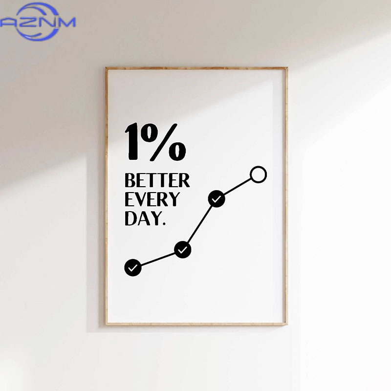 AZNM 1 Buah Poster Kutipan Ins - Home Decor Quotes Ideas ulasan dan harga