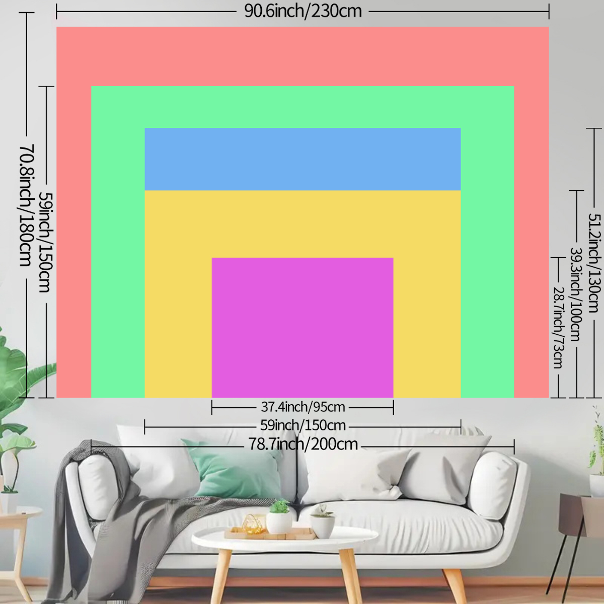 1 buah permadani bendera Ameri - Home Decor Fabric ulasan dan harga