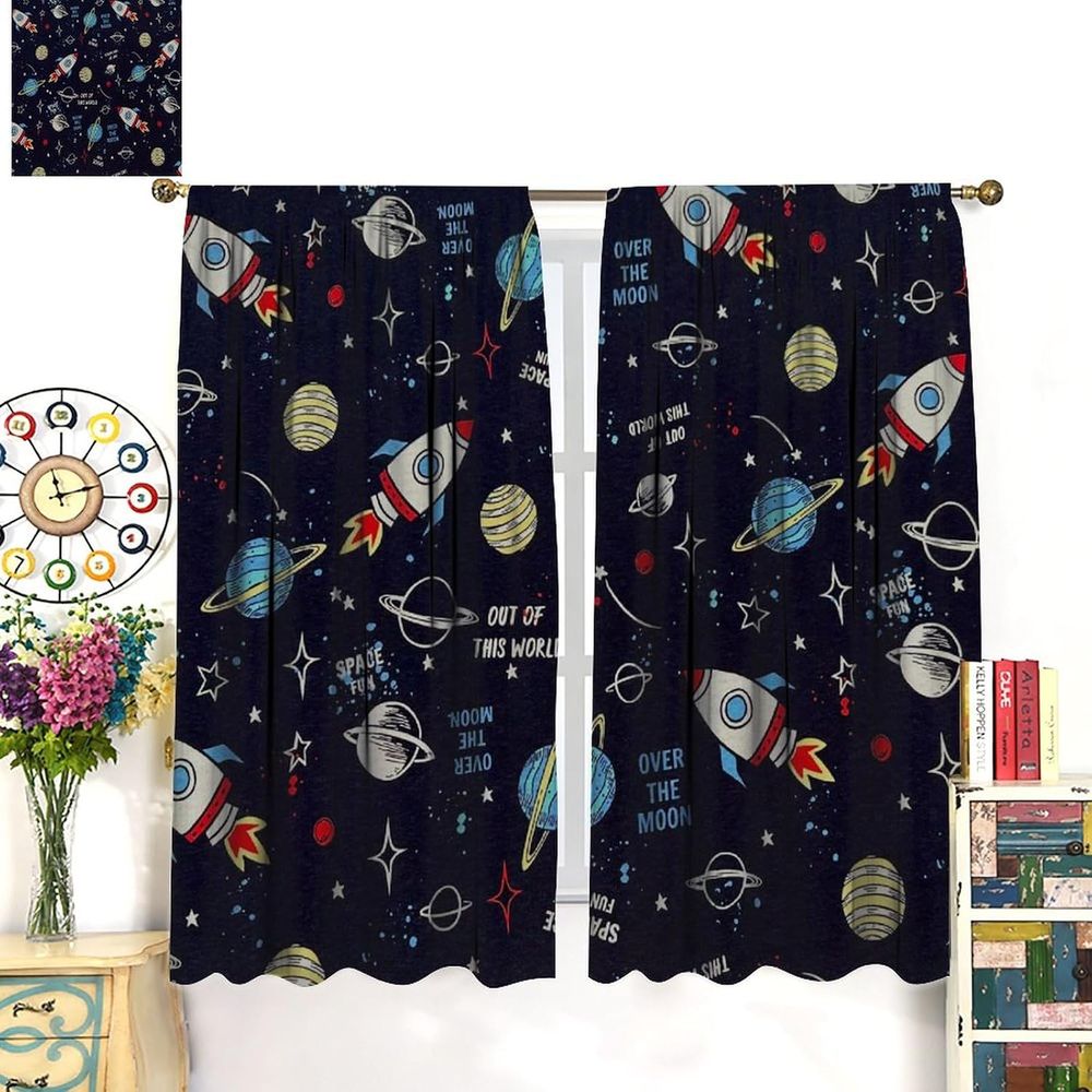 Tirai Blackout Bertema Luar An - Blackout Curtains ulasan dan harga