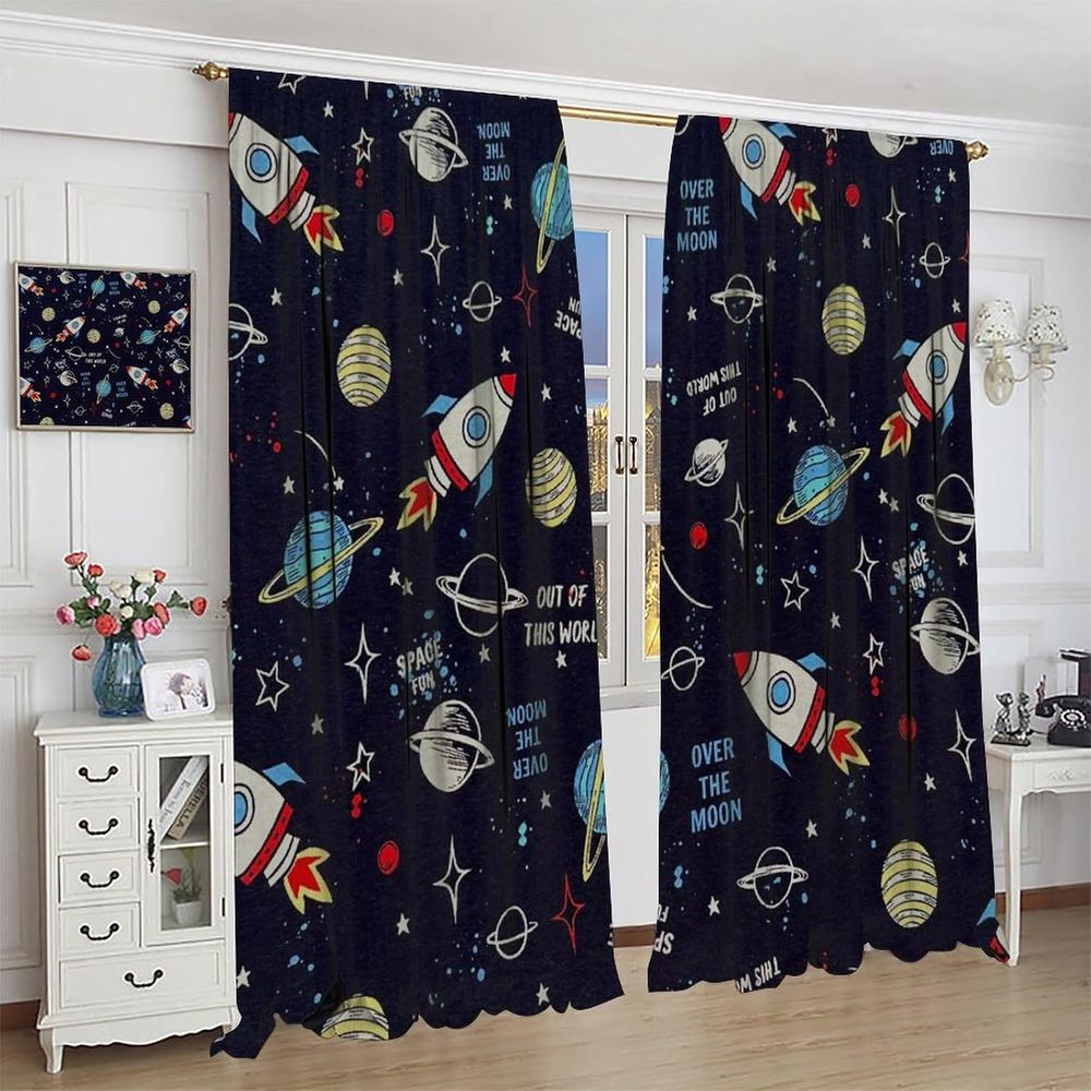 Tirai Blackout Bertema Luar An - Blackout Curtains ulasan dan harga