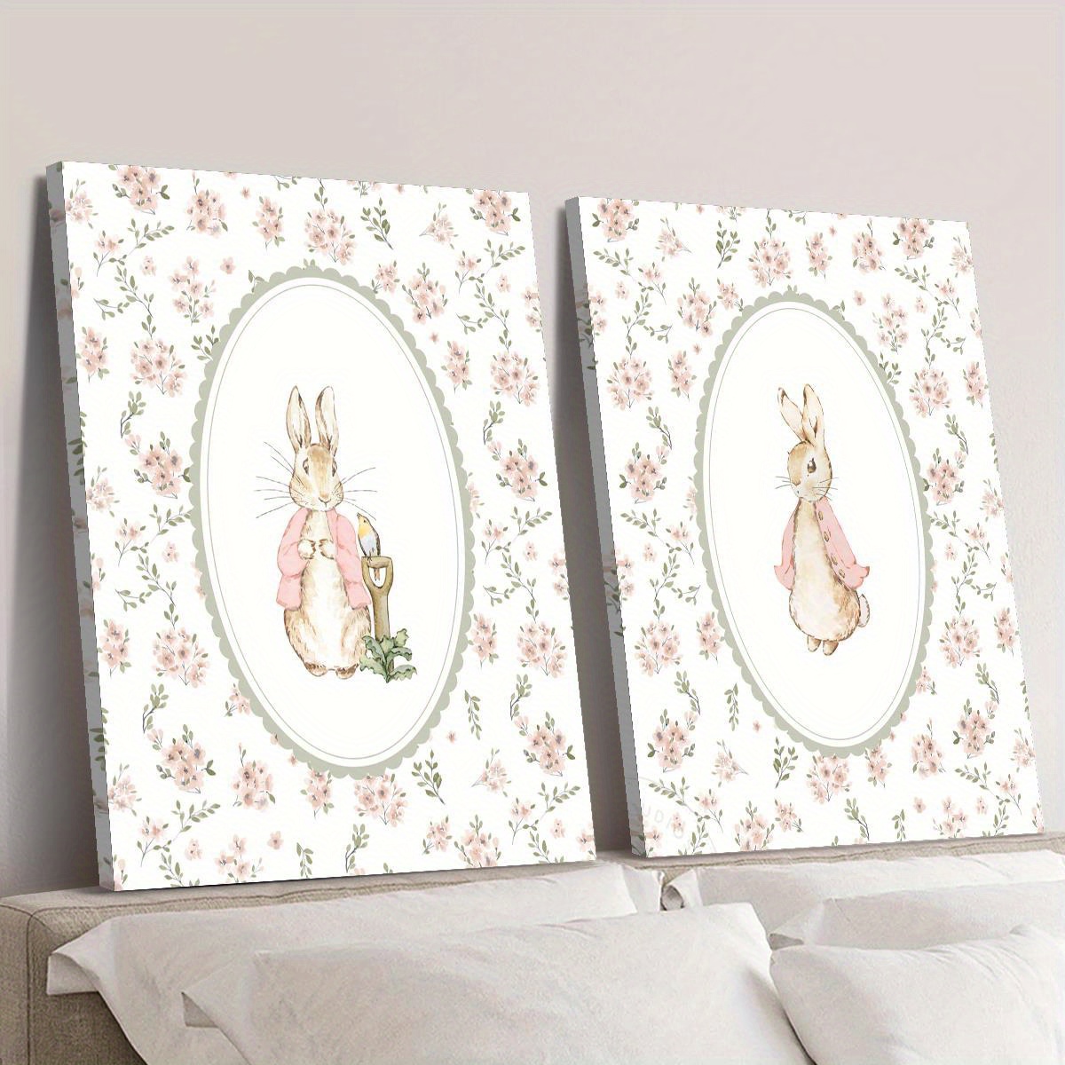 2 Buah Seni Cetak Kanvas Kelin - Home Decor Trends ulasan dan harga