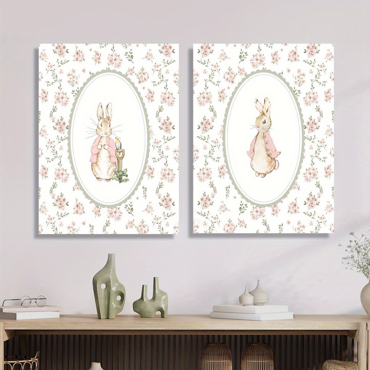 2 Buah Seni Cetak Kanvas Kelin - Home Decor Trends ulasan dan harga
