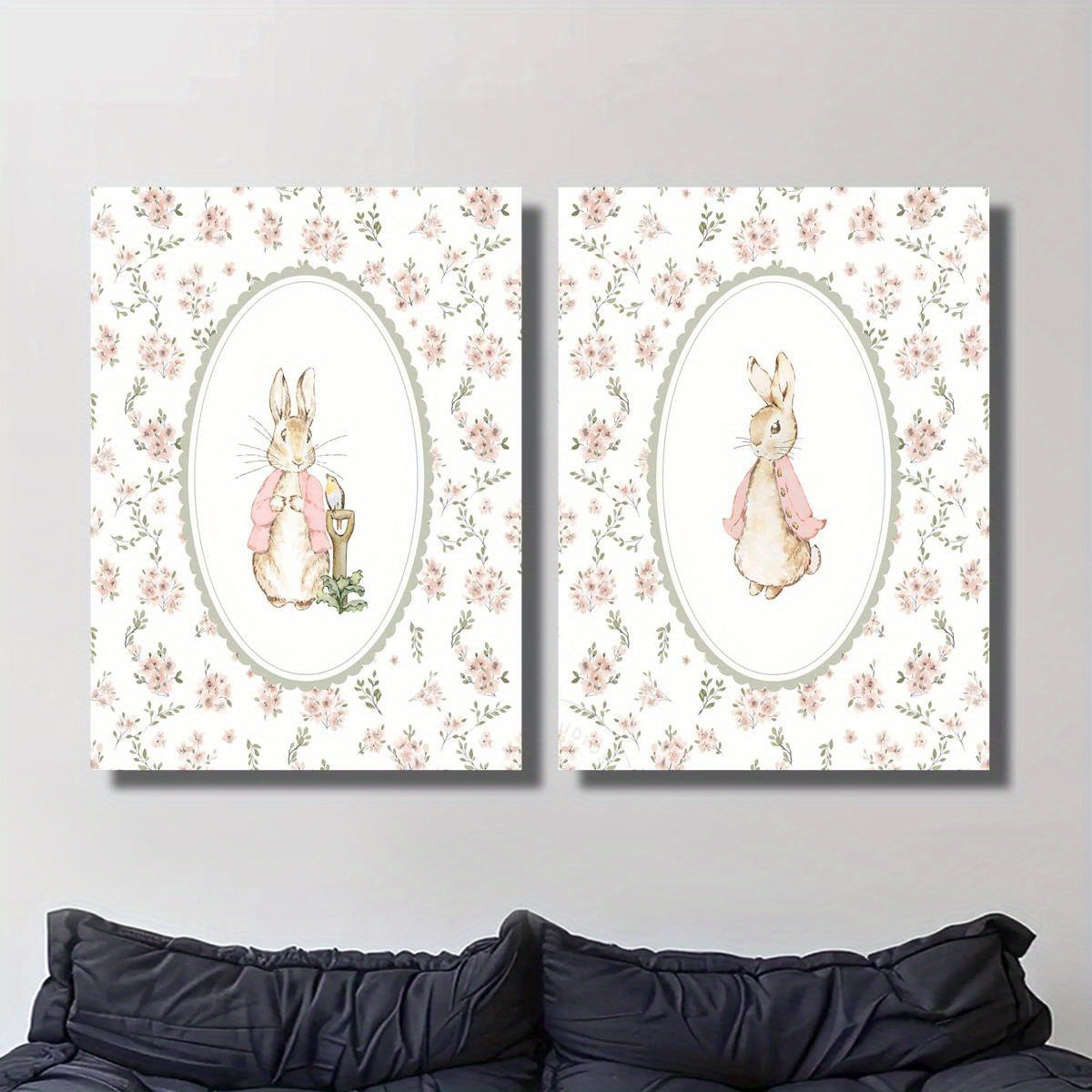 2 Buah Seni Cetak Kanvas Kelin - Home Decor Trends ulasan dan harga