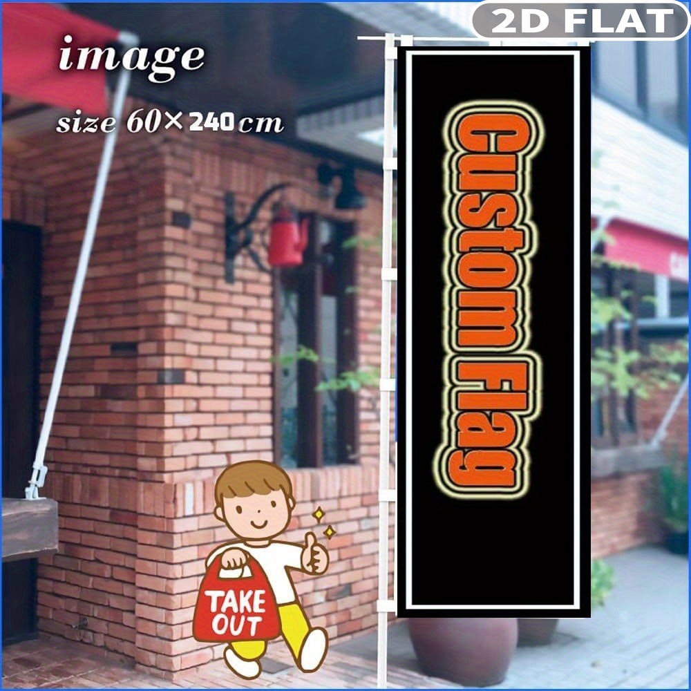 1 Buah Bendera Nobori Kustom D - Home Decor Fabric ulasan dan harga