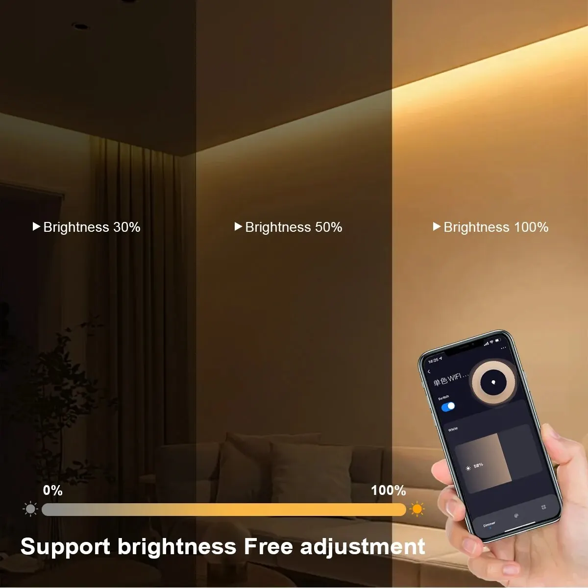 Lampu Strip LED COB Pintar Tuy - Home Decor App Free ulasan dan harga
