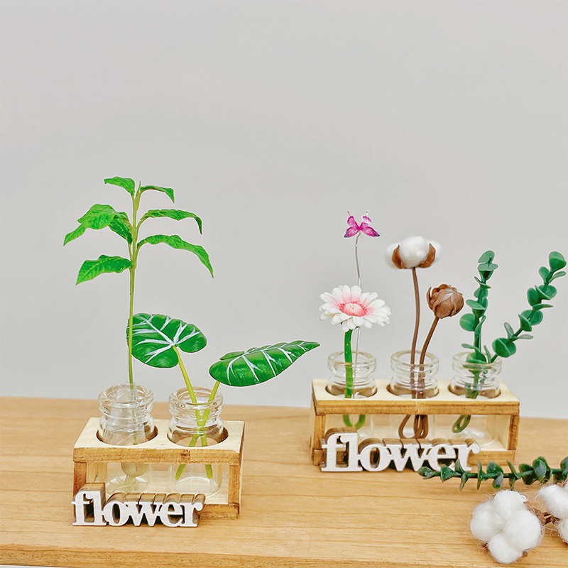 1Set 1:12 Rumah Boneka Miniatu - Home Decor Flowers ulasan dan harga